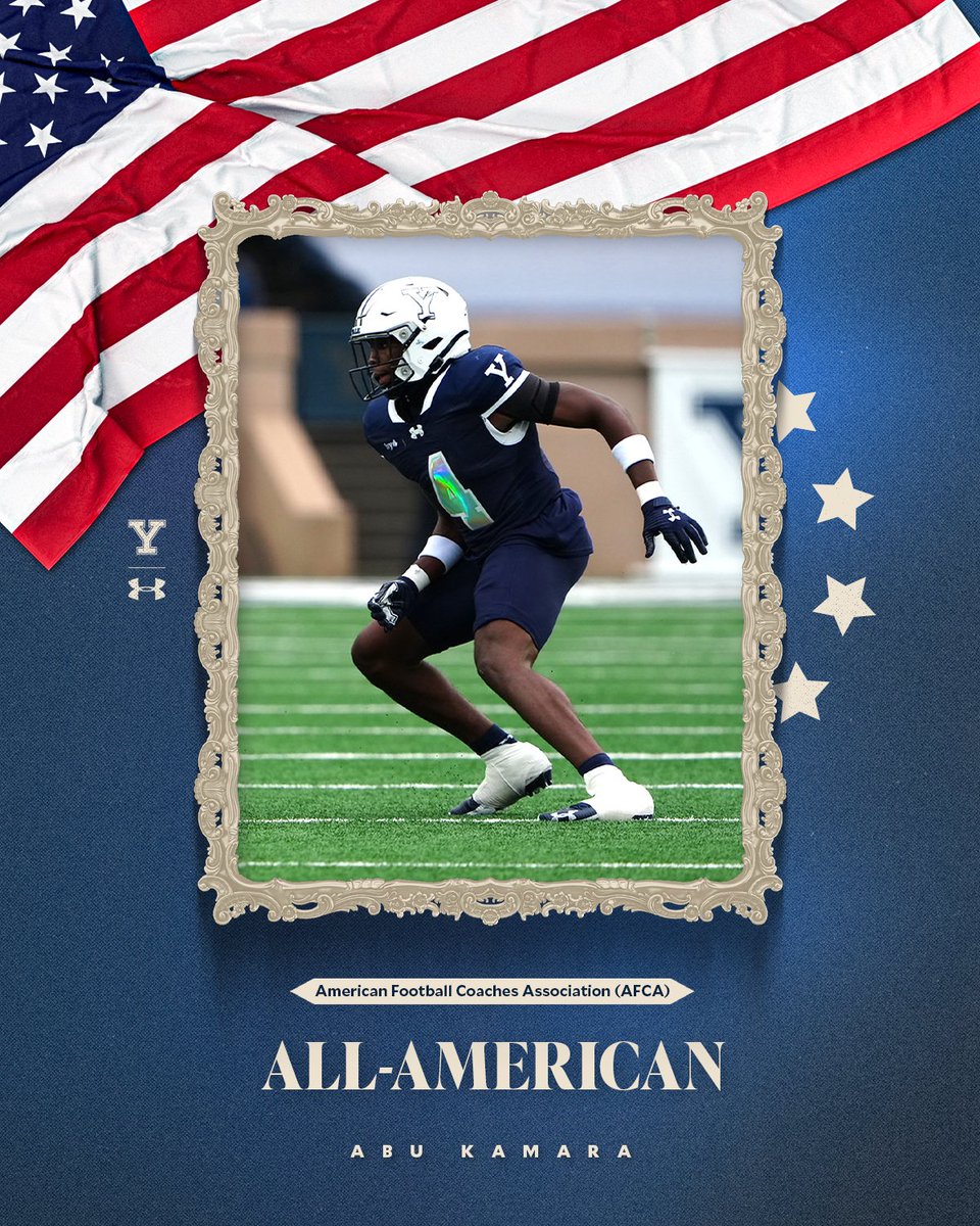 yalefootball's tweet image. TWO MORE‼️

Nico and Abu are AFCA First Team All-Americans‼️

🔗📰tinyurl.com/5f7e33jt

#Team152 | #ThisIsYale