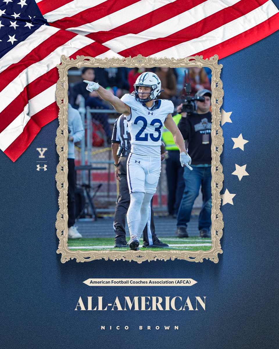 yalefootball's tweet image. TWO MORE‼️

Nico and Abu are AFCA First Team All-Americans‼️

🔗📰tinyurl.com/5f7e33jt

#Team152 | #ThisIsYale
