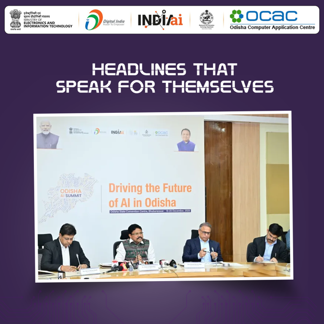 EIT_Odisha's tweet photo. Speaking at the curtain raiser, Hon'ble Electronics &amp; IT Minister @MahalingMukesh said that Odisha is adopting a future-ready, technology-led growth approach, supported by the Odisha AI Policy 2025.

Click for more:- https://t.co/Mb8kx2xnM4 https://t.co/NOOjgr1LLR