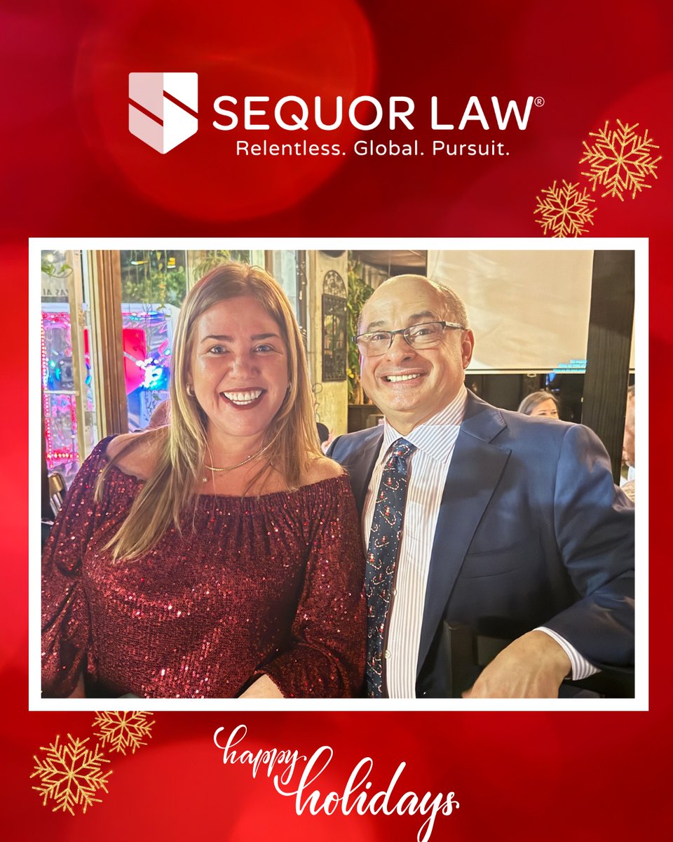 SequorLaw's tweet photo. Sequor Law’s annual holiday celebration marked an evening of connection,laughter, and reflection as we closed out our 25th anniversary year.Grateful for where we have been, proud of what we have built, and energized for what comes next.Happy holidays from all of us at Sequor Law. https://t.co/hnldJJBNGm
