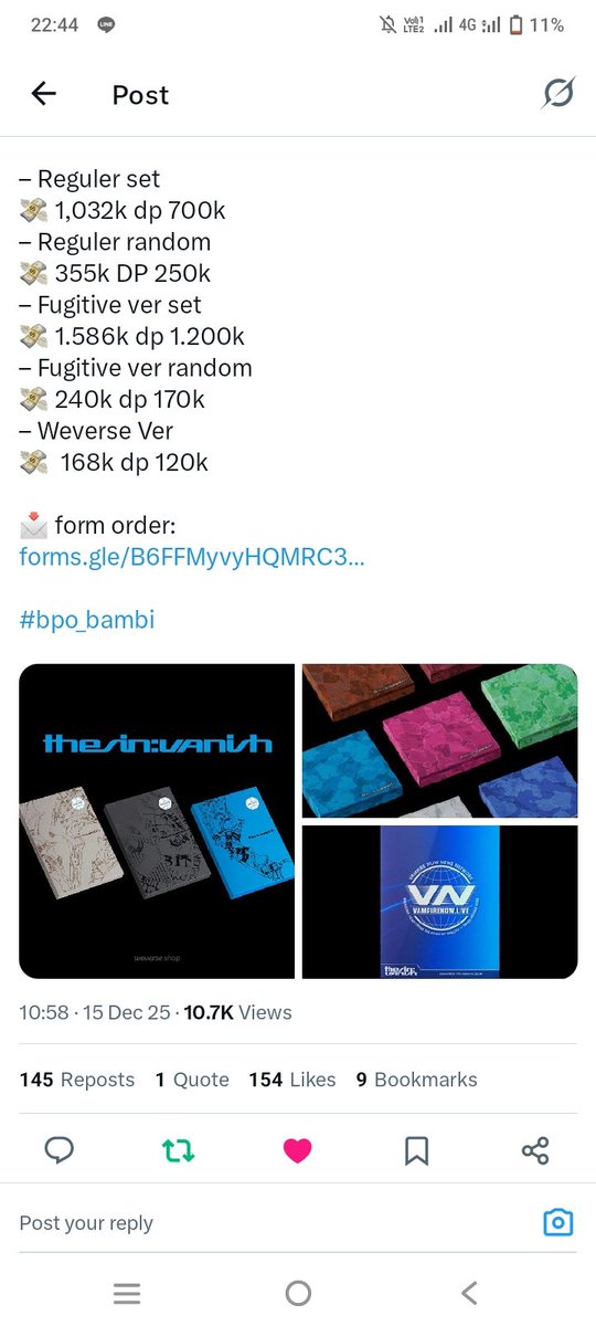 sbtjeng's tweet photo. @bambi__go @pradaahee done ka arin, thank you for the giveaway!! wish me luck 🍀🤞🏻#giveaway_bambi https://t.co/MuD14Bpojf