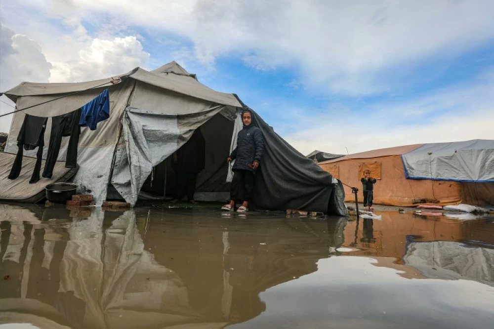 الأمم المتحدة : 55 ألف عائلة فلسطينية تأثرت بـ الأمطار والعواصف الأخيرة في قطاع غزة ، وتعرضت ممتلكاتها وأماكن إيوائها لأضرار (واس) 