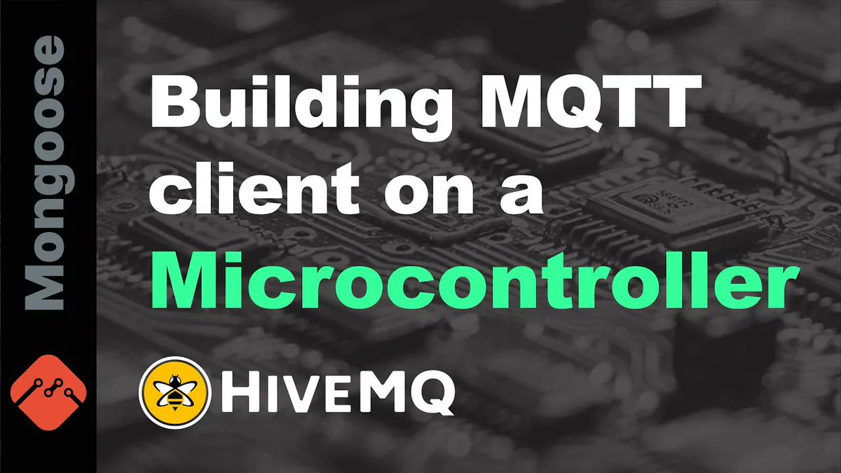Building #MQTT client on a #MCU. This tutorial shows how to implement an MQTT client on an #STM32, connect it to the <a href="/HiveMQ/">HiveMQ</a> public broker, to monitor, control and publish messages to any topic. The same approach works for virtually any #MCU platform. youtu.be/BqjvE4r-IjQ