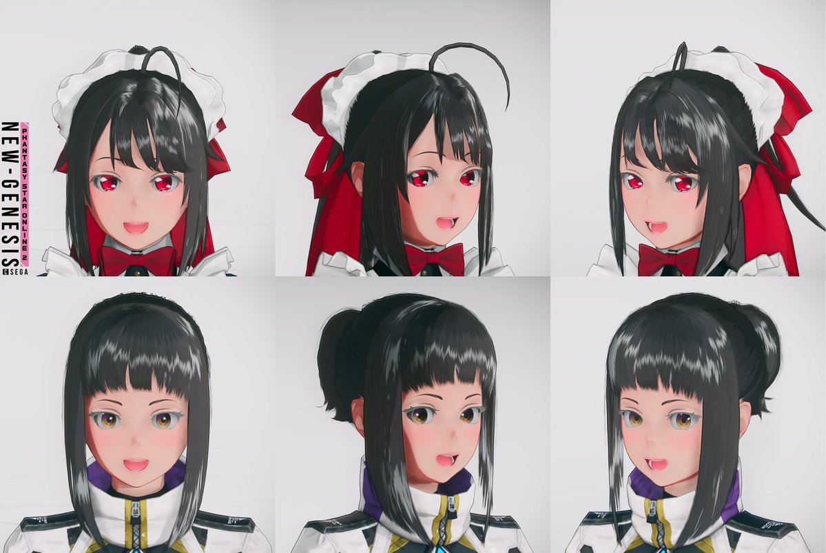 追加の表情カスタム参考 1枚目：「笑顔」(別Ver.)サンプル 2枚目