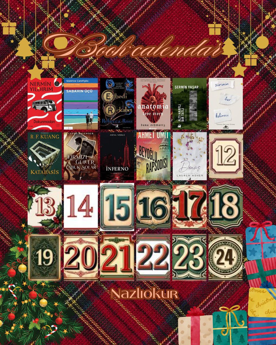 nazliiiokurr's tweet photo. 📖 Gün: 11
#bookcalendar https://t.co/5zOWB8j6R8