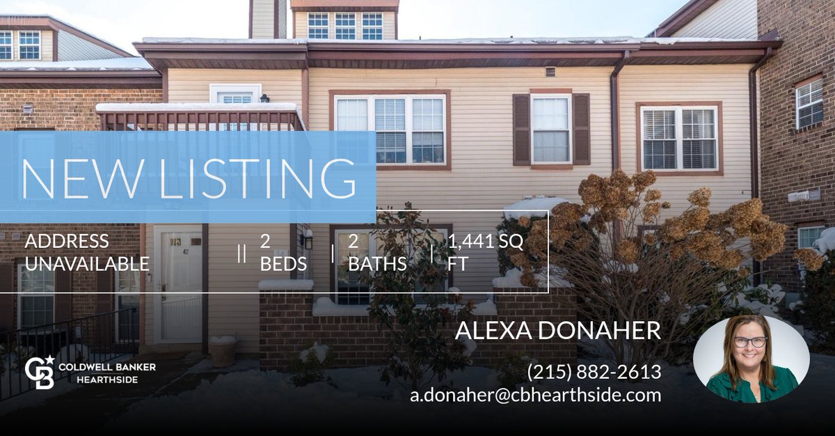 AlexaSellsBucks's tweet photo. 📍 New Listing 📍 Take a look at this fantastic new property that just hit the market located at Address Unavailable in Horsham. Reach out here or at (215) 882-2613 for more information

Call me today to start the process of buying... https://t.co/qijbV8odYR https://t.co/nw6e6g3E78