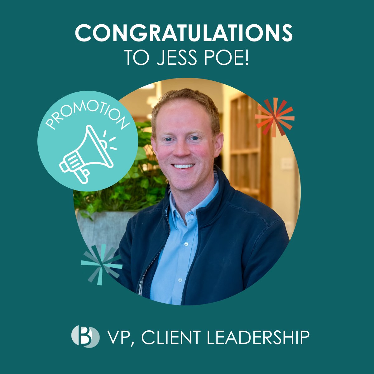 Brandience's tweet photo. We’re thrilled to announce Jess Poe's promotion to VP of Client Leadership. 🙌 

Jess has consistently gone above and beyond for our clients.. We’re excited to see him step into this role and continue to lead with vision, creativity, and drive.🥂 https://t.co/dHIzkm0DxX