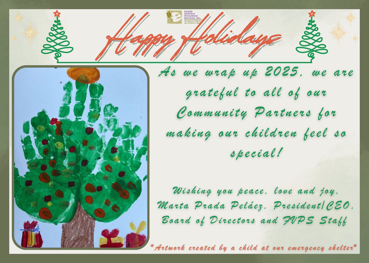 Happy Holidays to ALL of our wonderful Community Partners! 💚🎄🎅