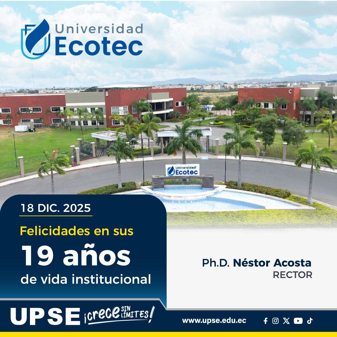 UPSE | Universidad Península de Santa Elena tweet media
