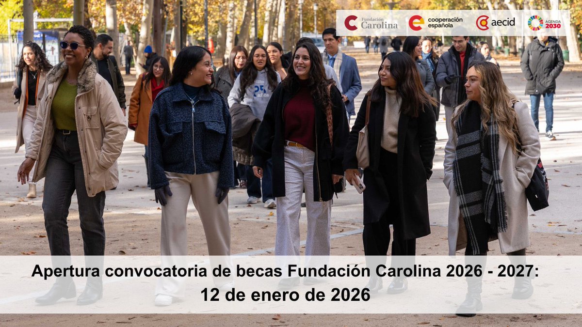 En poco tiempo inicia la apertura de becas de la fundación Carolina <a href="/Red_Carolina/">Fundación Carolina</a>

Es una herramienta que brinda muchas oportunidades académicas a profesionales de Latinoamérica. 

¡Les dejo info así entran!