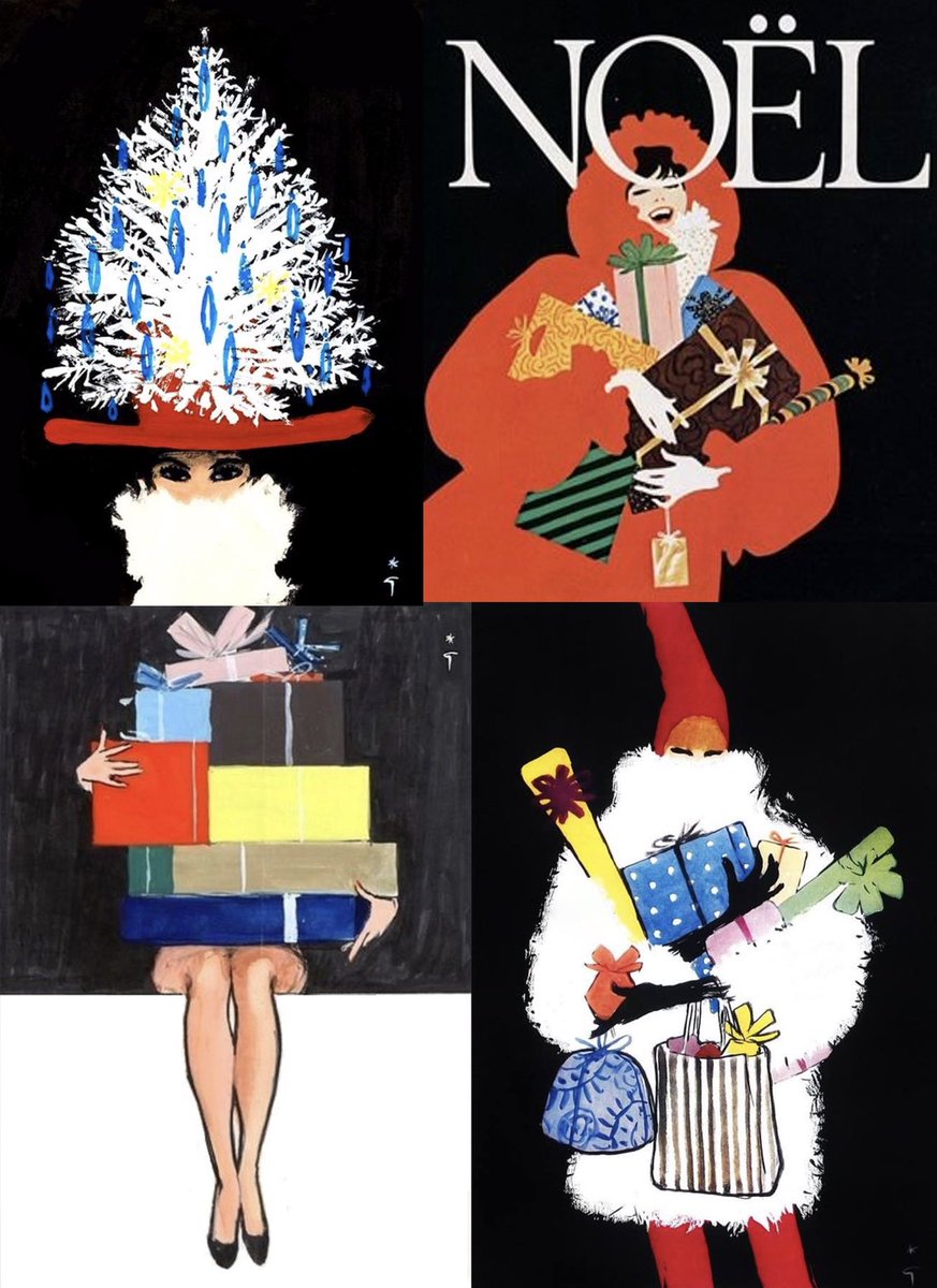 ArtGuideAlex's tweet image. Noël with #ReneGruau #ChristmasIsComing