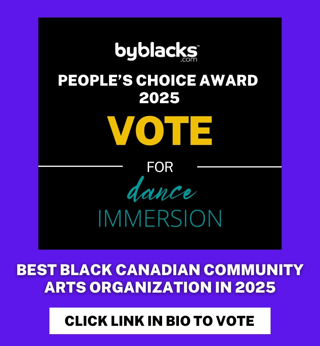 VOTE NOW! 📣

dance Immersion is officially a Top 3 Finalist for the <a href="/ByBlacks/">ByBlacks</a> People’s Choice Award in the category Best Black Canadian Community Arts Organization of 2025!

🔗VOTE NOW! Visit byblacks.com/pca/vote/242-c…

📆Voting ends Jan 15. You can vote every 24hours!