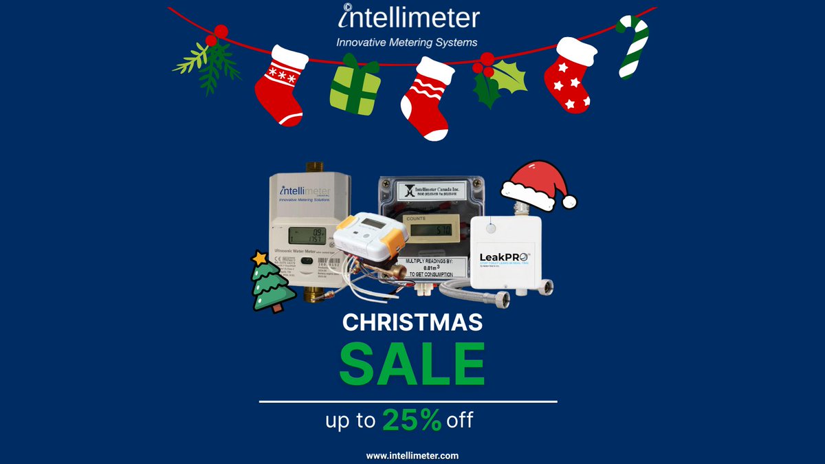 Our Christmas Sale continues with new weekly offers!

✔️ Valve-Controlled Ultrasonic Water Meter
✔️ BTU Meters
✔️ Leak Pro
✔️ Pulse Remote Counter Display

💡 The discount is applied automatically at checkout 

👉 Shop now  hubs.li/Q03Ykf5P0