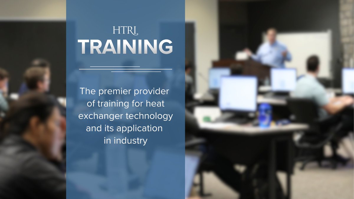 HeatTransfer's tweet photo. HTRI Training is where knowledge becomes your competitive edge. From convenient eLearning courses to in-depth workshops, we have something for everyone. Discover the perfect training solution for you by exploring https://t.co/eB2827WUmW
#HTRItraining #HTRI https://t.co/kVyDvaGi8y