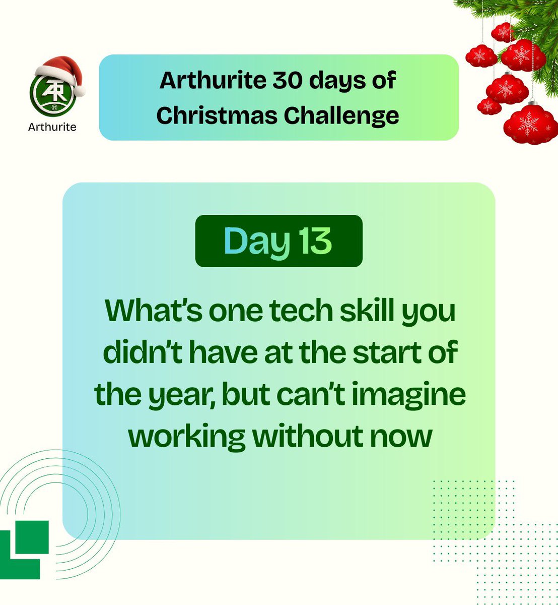 Day 13

Share your answer and don’t forget #ArthuriteHolidayCloud!
