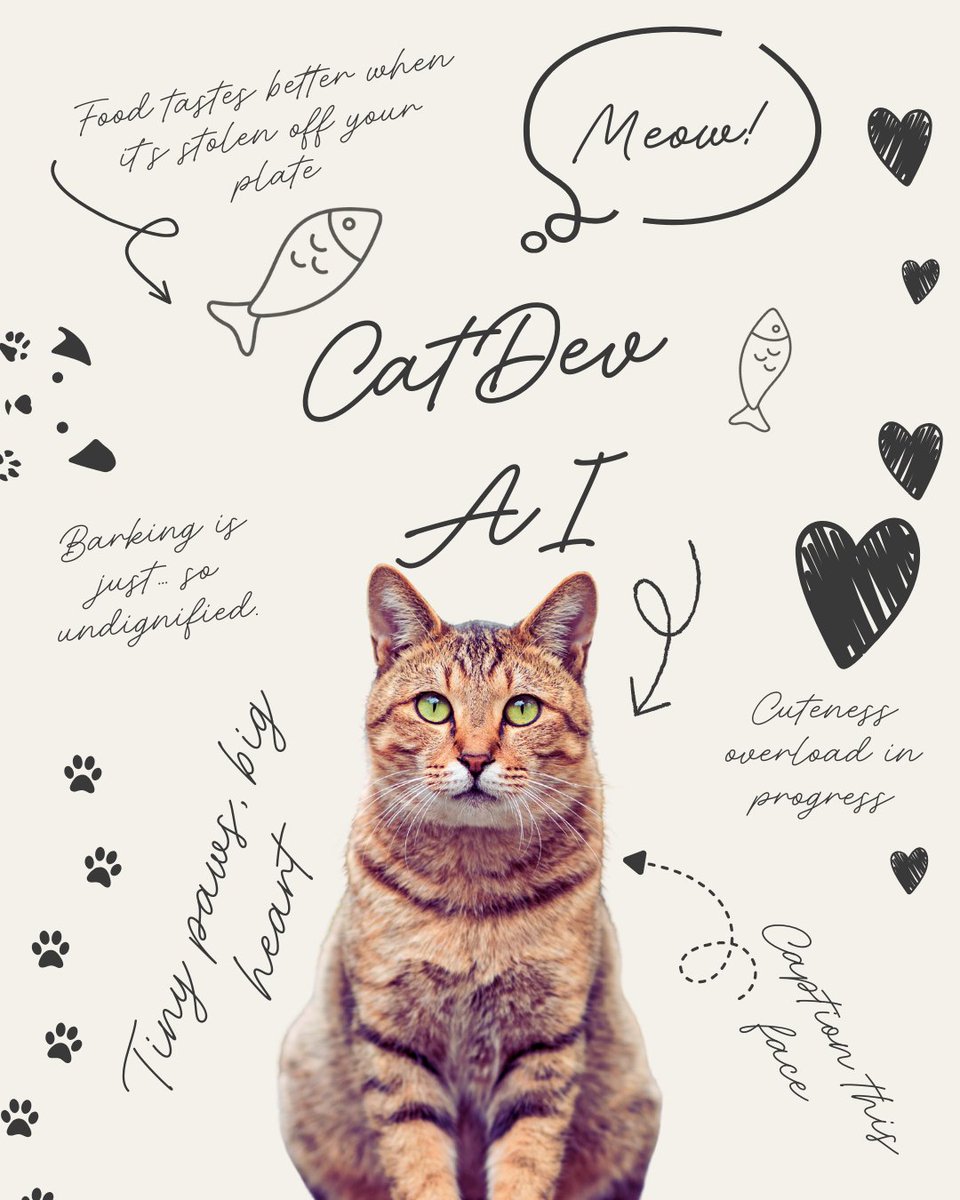 Transform memes into assets with CatDevAI—where humor meets blockchain. 🤖💥