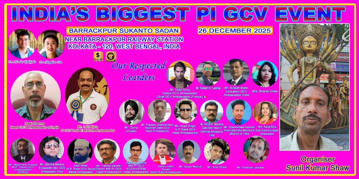 1techselim's tweet photo. Pi Network Event in Kolkata Full Details 👇 #panetwork #Crypto #picoin #pievent #pigcvsupport https://t.co/3f7G4i3qeP