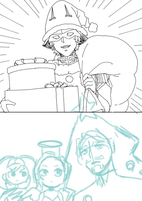これは前に描いて途中でやめた落書き🎄 