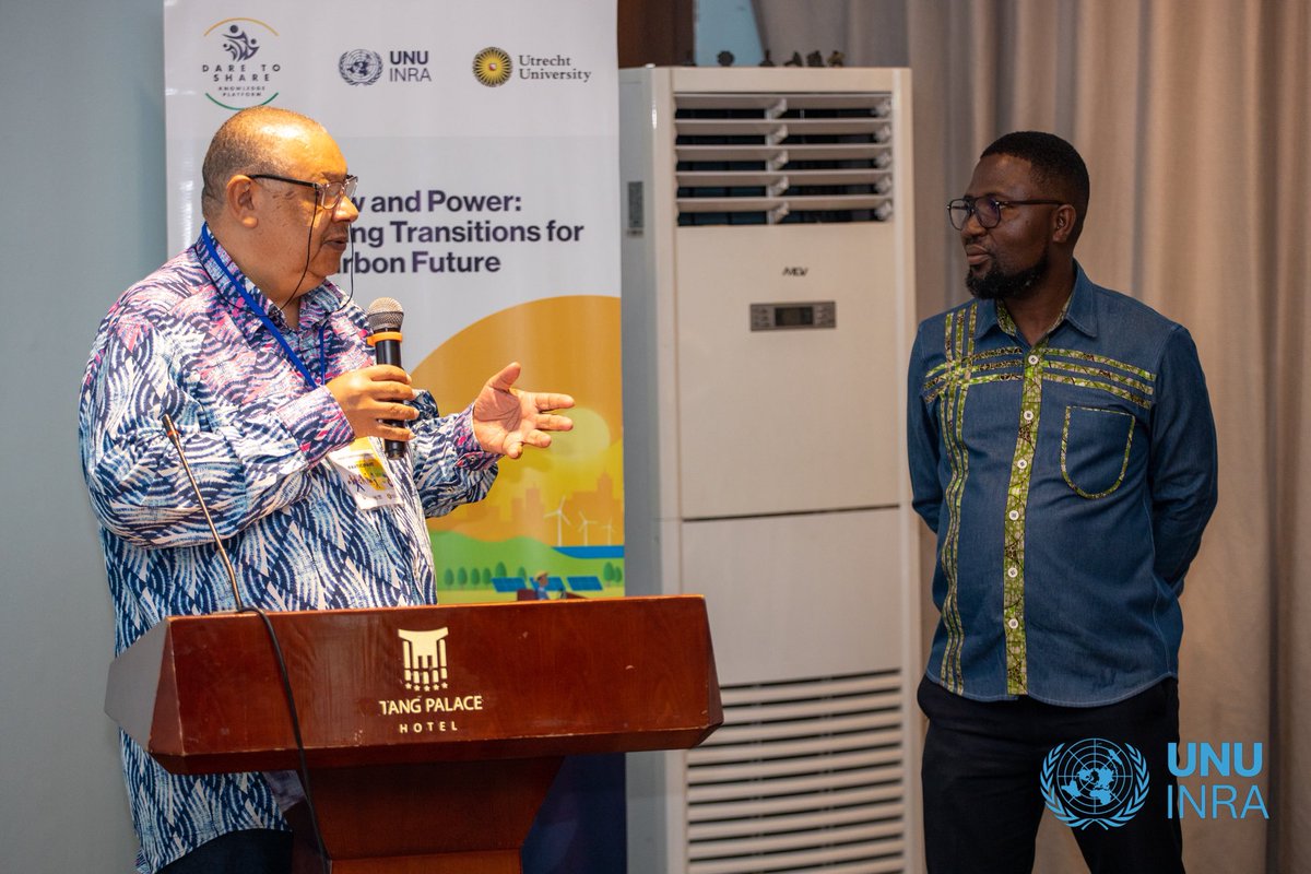 UNUINRA's tweet photo. “Institutional reforms must recognize that African Institutions must recognize that Africa’s transition is based on:

🟢Energy Access Expansion
🟢Energy Sovereignty 
🟢Industrialization and 
🟢Job Creation

#DaretoShare #JustTransitions #Utrechtuni  #climateaction https://t.co/phPrHhVQ27