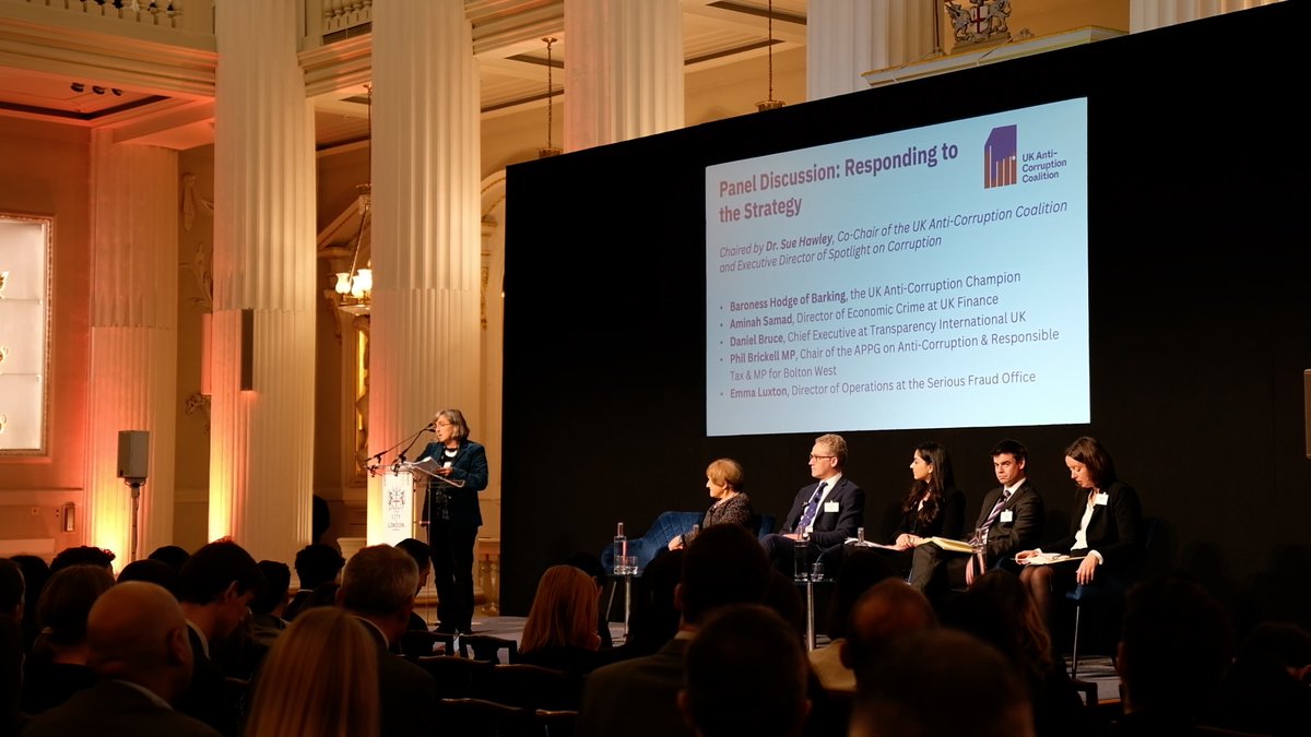 TransparencyUK's tweet photo. Last week, @DanielJBruce joined the @ukaccoalition panel at the launch of the UK’s Anti-Corruption Strategy. 

The day showed the benefits of multi-stakeholder collaboration and we look forward to working with Gov. to push for concrete actions, clear timelines, and real delivery. https://t.co/9E2tNhMPk9