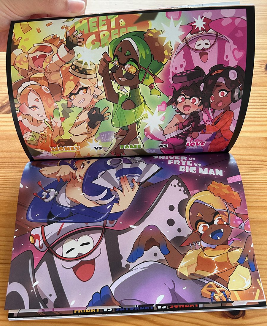A more in-depth look on the new Splatoon zine for #comicfiesta25