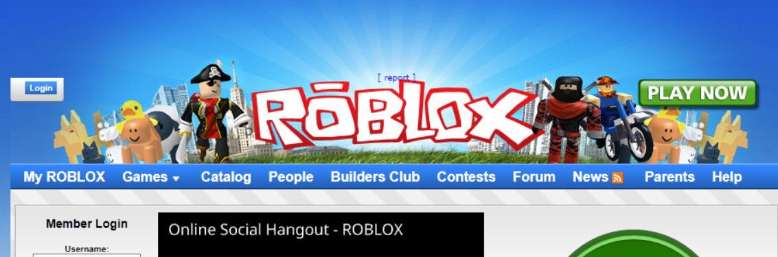 GnomeCode's tweet image. "Old" Roblox wasn't perfect but the 2011 website header goes hard. Back when websites had some soul.