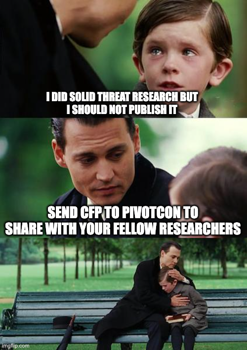 pivot_con's tweet photo. #PIVOTcon26 #CfP #CTI #threatintel #threatresearch
#PIVOTcon creates sharing opportunities for talks that should not be published more broadly. 7/7 https://t.co/ZdzDxuYnUb