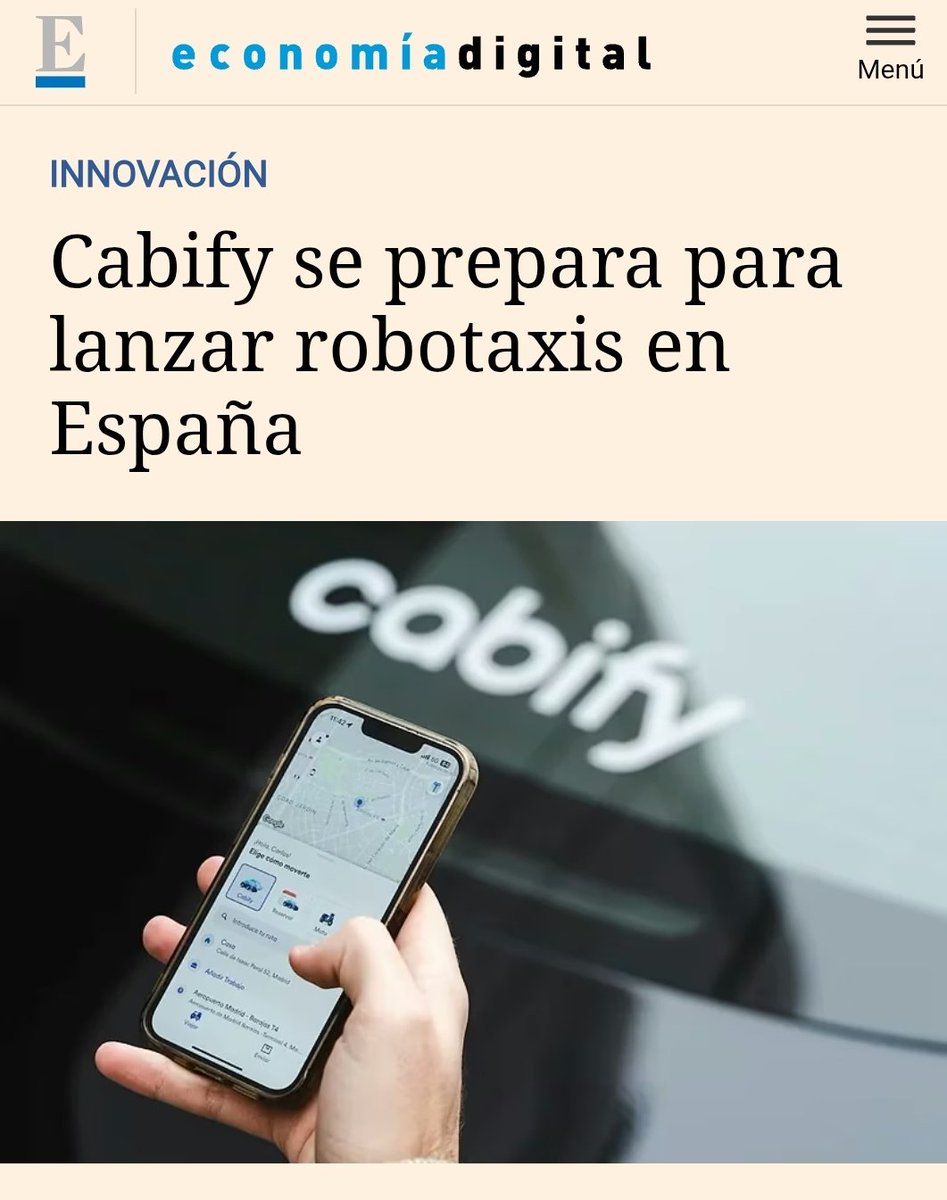 ÉLITE TAXI INFORMA

18 de diciembre 2025

UBER Y CABIFY ANUNCIAN UN MODELO QUE AMENAZA MÁS DE 4.000 PUESTOS DE TRABAJO

Tras el anuncio de Uber y Cabify de apostar por el vehículo autónomo, desde Élite Taxi queremos expresar nuestro rechazo frontal a un modelo que supone la