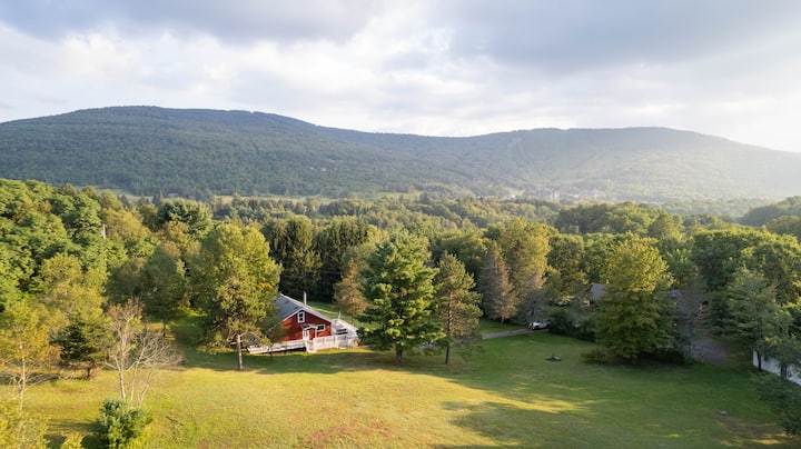 maplewoodwny's tweet photo. Escape to the tranquility of #Nature! Our Maplewood Cottage offers all the comforts of home with the beauty of the Catskills as your backdrop. Hike trails, explore Windham or just relax in style! Book today https://t.co/eeJ5mXsOPl #Windham #UpstateNY #Travel https://t.co/v3MpOBxGun