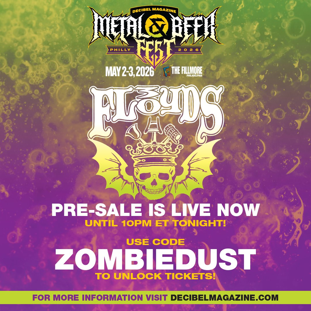 dbmagazine's tweet image. The @3floyds pre-sale for Metal &amp;amp; Beer Fest: Philly 2026 is LIVE.  

Head here: tinyurl.com/dBMBFtix 

Use promo code: ZOMBIEDUST