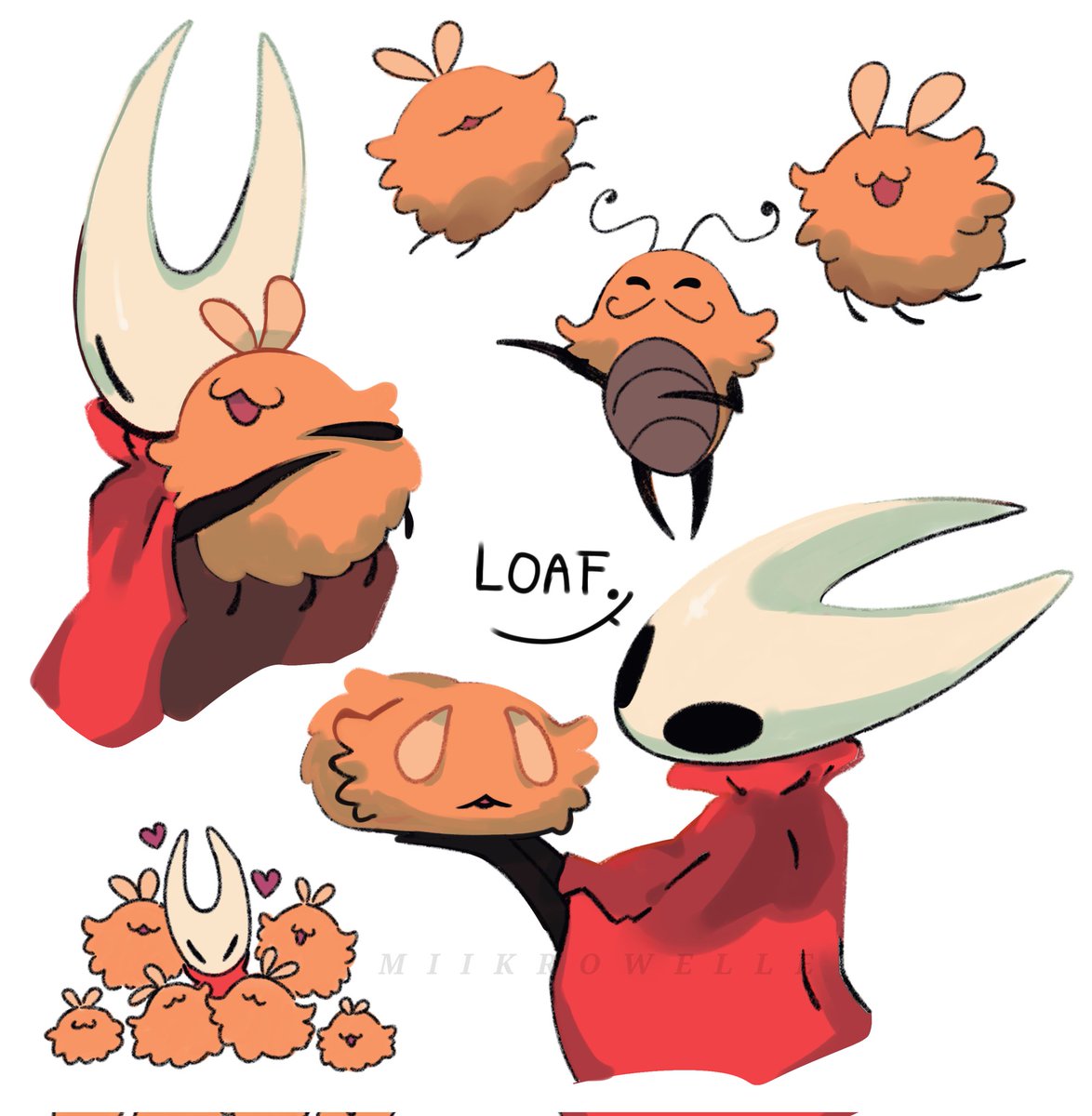 Miikrowelle's tweet image. Flea bread mmm 
#silksong