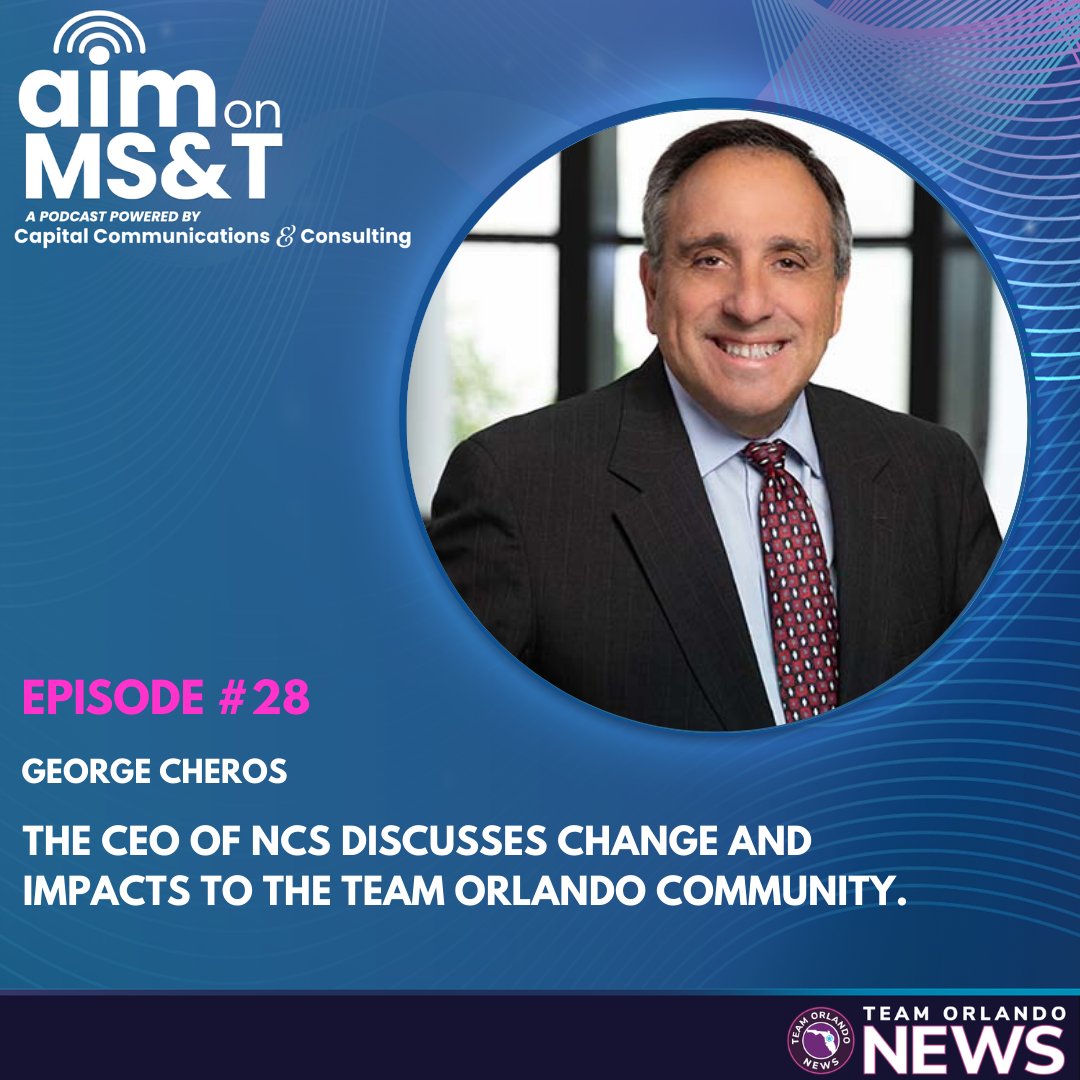 Our newest episode of the "AIM on MS&amp;T" #podcast is out now!

George Cheros, CEO and President of NCS, discusses change and impacts to the Team Orlando community. 

Listen here: open.spotify.com/episode/0RQK4i…