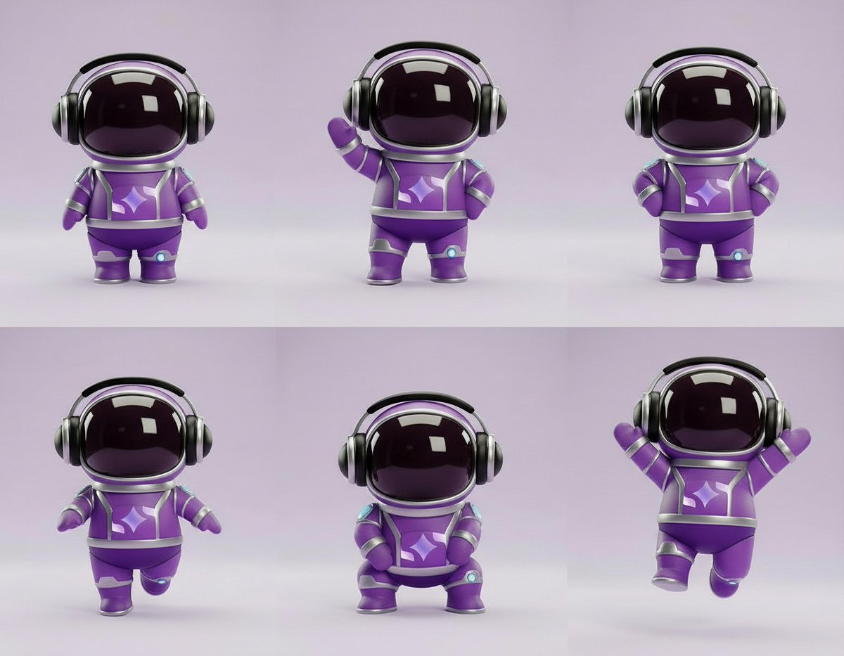#ImagineArtMascotChallenge The purple astronaut with oversized headphones represents the modern creator: curious, connected, and ready to explore infinite possibilities. The signature sparkle emblem on the chest acts as a beacon of inspiration. <a href="/ImagineArt_X/">ImagineArt</a>