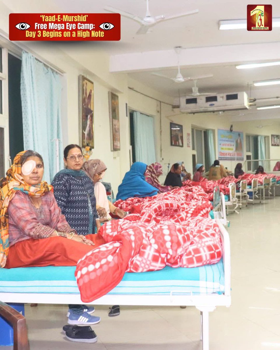 AvleenP33043's tweet photo. The 34th Yaad-e-Murshid #FreeEyeCamp2025 offered free eye care and surgeries under the guidance of St Gurmeet Ram Rahim Singh Ji, serving 15,465 OPD patients, performing 298 surgeries and distributing free medicines and 3568 spectacles with patients expressing great satisfaction. https://t.co/vKSp8JVnnb