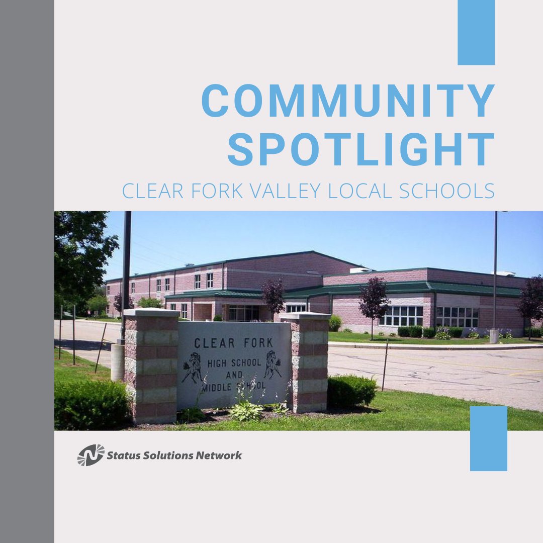 Community Spotlight: Clear Fork Valley Schools

Clear Fork Valley Schools in Bellville, Ohio is improving communication, situational awareness, and community connections with Status Solution Network.

Learn more: statussolutionsnetwork.com/bellville/

#CommunitySpotlight #ClearForkValley