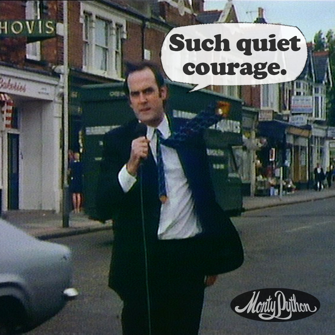 montypython's tweet image. Climbing. The world's loneliest sport, where hardship and philosophy go hand in glove. #MontyPython