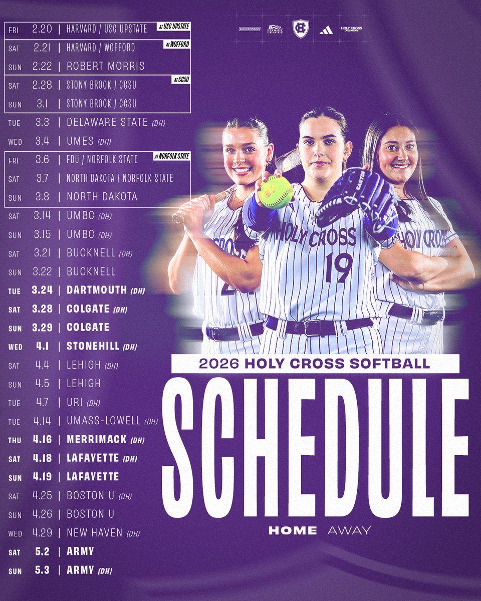 Holy Cross Softball tweet media