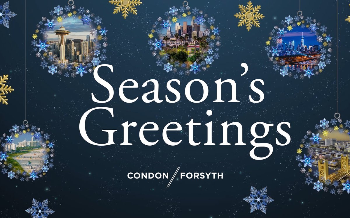 CondonForsyth's tweet photo. All of Us at Condon &amp; Forsyth Wish You a Joyful Holiday Season and a New Year Filled with Hope, Health, and Happiness.    https://t.co/BNqWMkZFCH

#HappyHolidays #aviationlaw #aviationlitigation https://t.co/IoHLEkAR2B