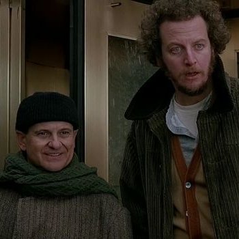 "The hour is later than you think. The Wet Bandits are already moving.  They crossed the River Chicago on the winter solstice, disguised as plumbers."

"They've reached the McCallister home?!"

"They will find the home…and kill the one who defends it."