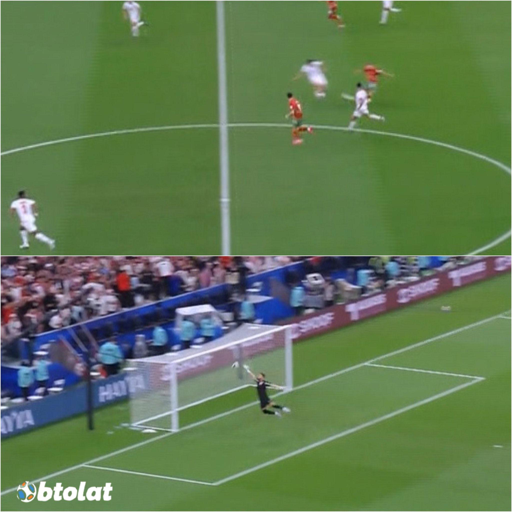 بطولة كأس العرب تواصل مفاجآتها حتى النهاية. أسامة طنان يسجل هدف مبكر وعالمي لمنتخب المغرب بتسديدة صاروخية من منتصف الملعب في شباك الأردن 