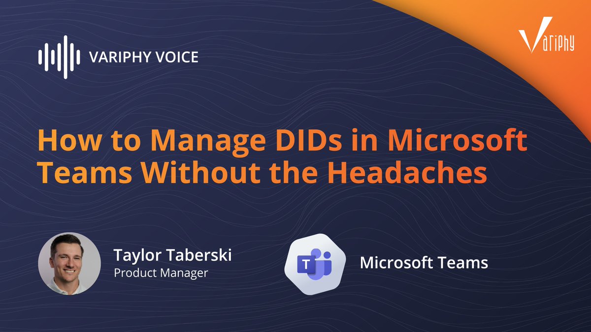 Variphy's tweet photo. From tracking number assignments to verifying 911 mappings, provisioning can feel more manual than it should. Variphy solves it with one seamless tool for DID visibility, control, and auditability.

Learn more: https://t.co/85OFdWIeNs

#MicrosoftTeams #DIDProvisioning https://t.co/2bkMob2xDZ