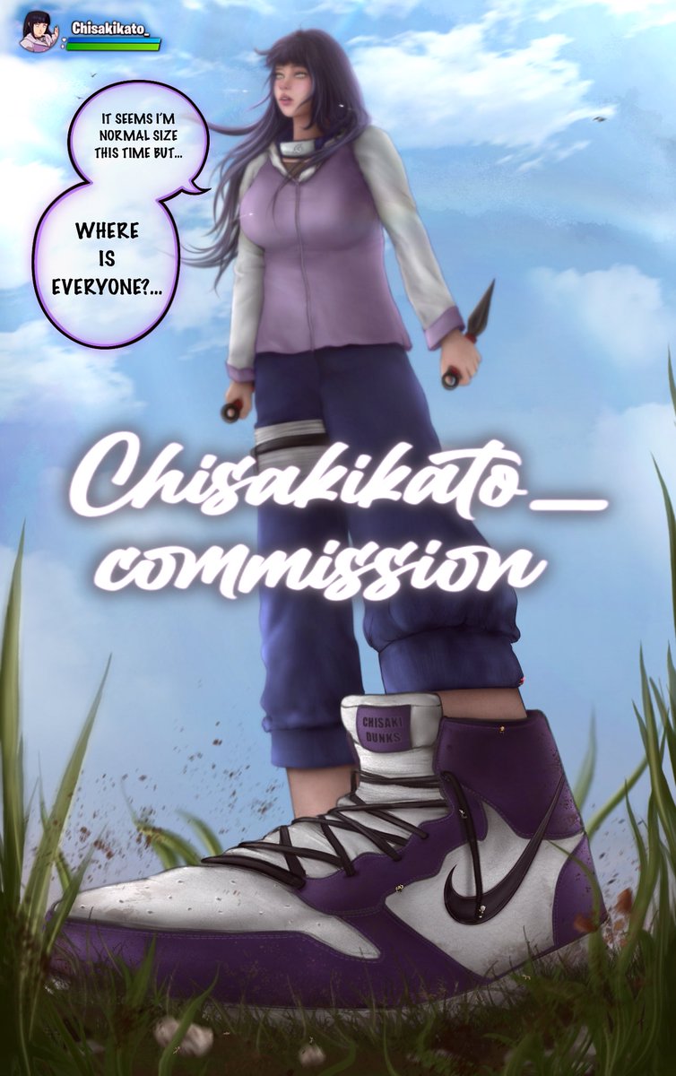 chisakikato_'s tweet image. "I'm new, how do I play?"  🎮💜

#art #HinataHyuga