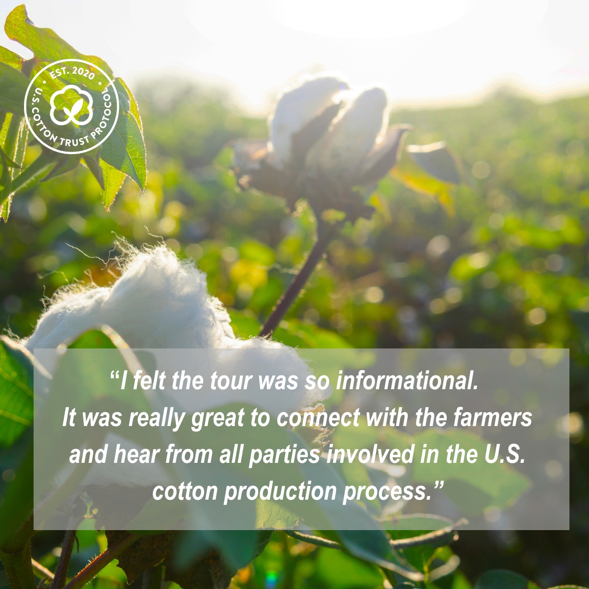 This fall, our #FarmTour in Memphis showed global brands and retailers how our science-based practices deliver truly sustainable cotton backed by verified data.