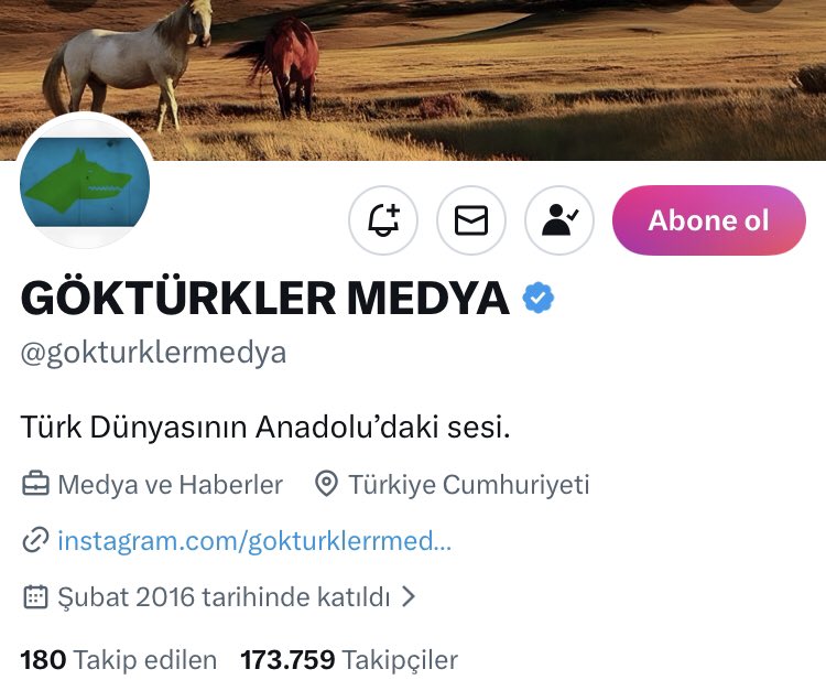 gokturklermedya's tweet photo. Abone ol butonumuz aktif edildi. Bizlere abone olarak destek olabilirsiniz. https://t.co/8W64Ect6H3