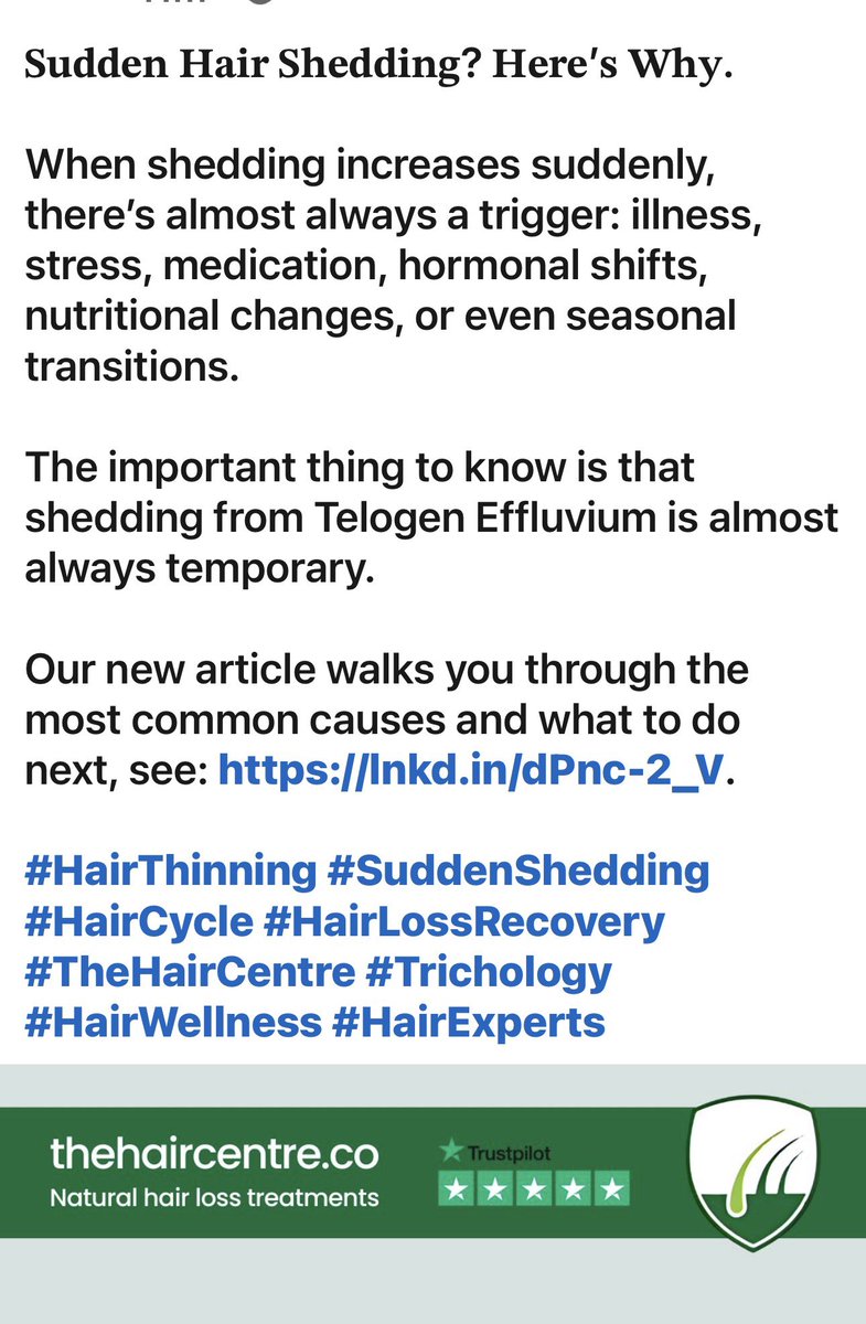 Trichologist tweet picture