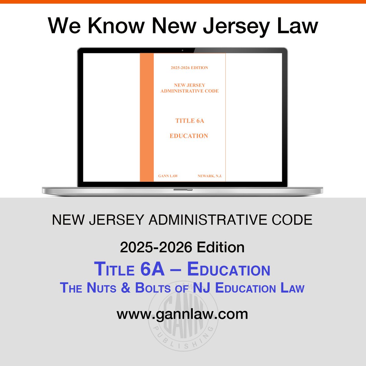 2025-2026 NJ Admin Code Title 6A - Education. The Nuts and Bolts of NJ Education Law #Title6A #GannLaw #educationlaw #lawbook #boardofeducation #njlaw #NJS #teachers

gannlaw.com/onlineStore/Ma… 📚⚖️📓✏️