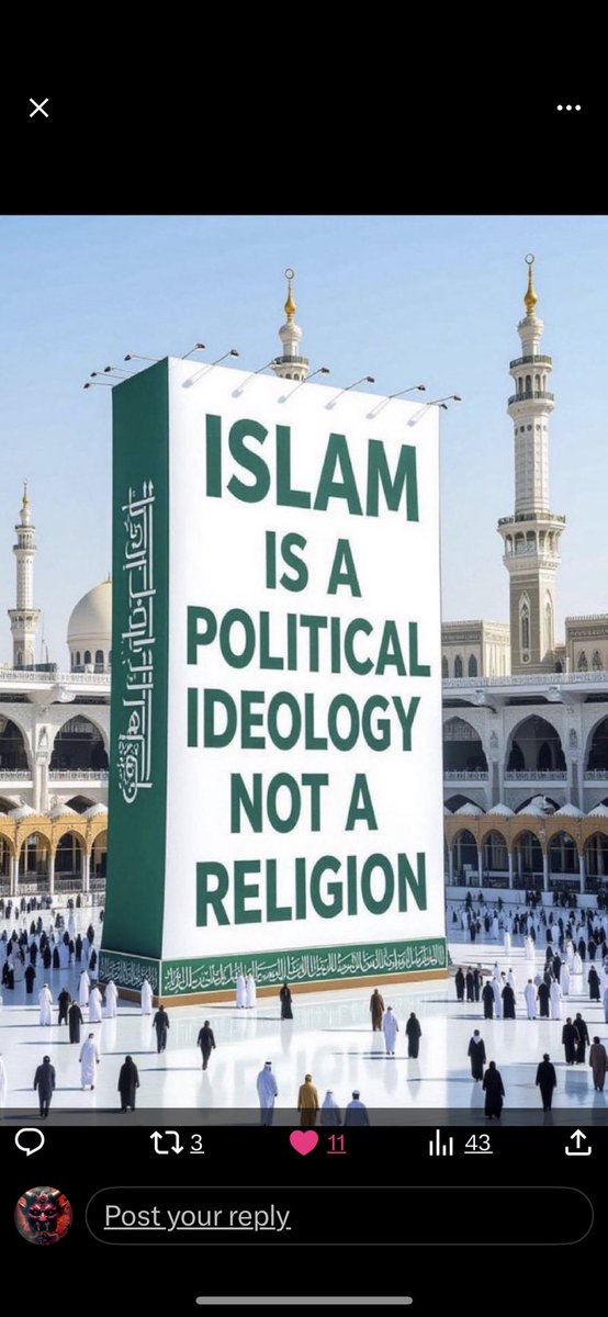 infidelusa5's tweet photo. Islam Is A Political Ideology NOT A Religion.
#IslamIsACancerOnSociety #StandUpSpeakOutFightBackAgainstIslam #islamIsDangerous #MuslimsArentHere2AssimilateTheyAreHere2Conquer #IslamIsPureEvil #Islam_Enemy_of_Humanity #AllahAkbarIsSatan #MulticulturalismIsNOTWorking https://t.co/brZmoLPDTr