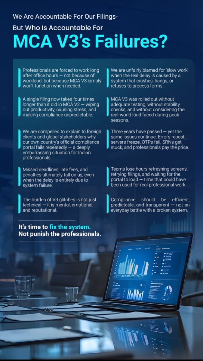 Ca_Niteshkr's tweet photo. The real issues of MCA Portal. https://t.co/Df8UJFTwfz