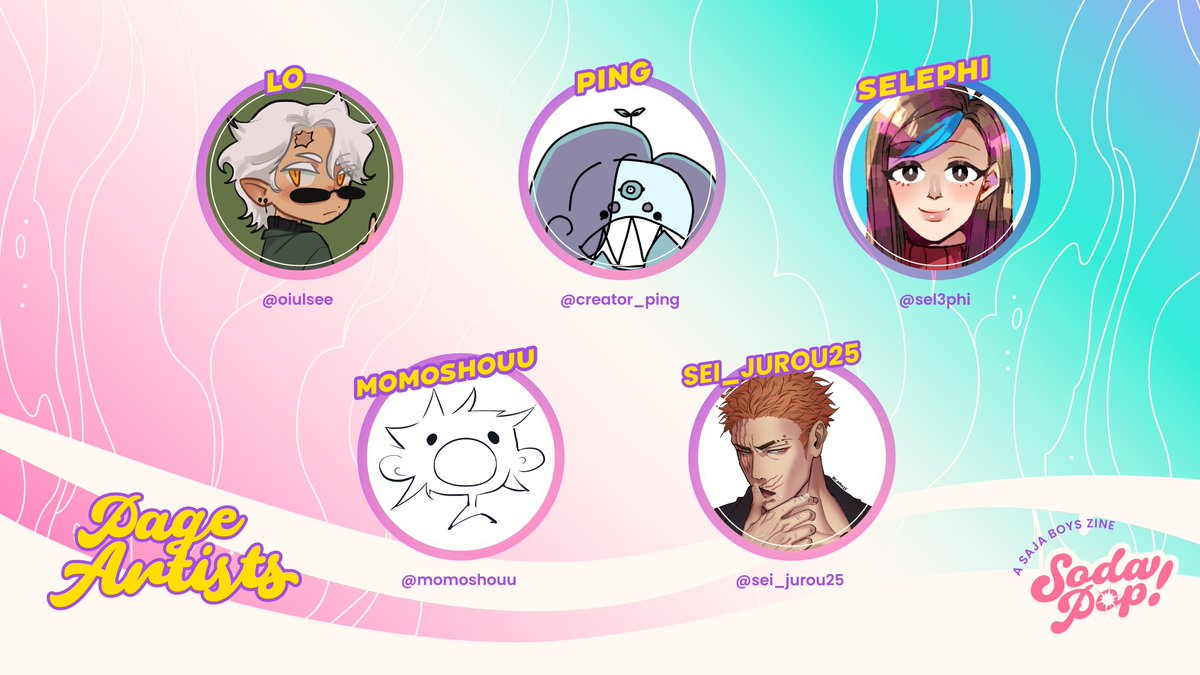 💥 SODA POP: LINEUP 💥 The Dream team behind the #SajaBoys Zine is