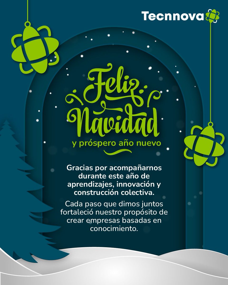 Esta Navidad renovaremos nuestras energías para inspirarnos a seguir colaborando, y que el nuevo año llegue cargado de ciencia, tecnología e innovación para transformar ideas en soluciones que aporten al país y a la sociedad.

¡Feliz Navidad y un próspero Año Nuevo! 🎄